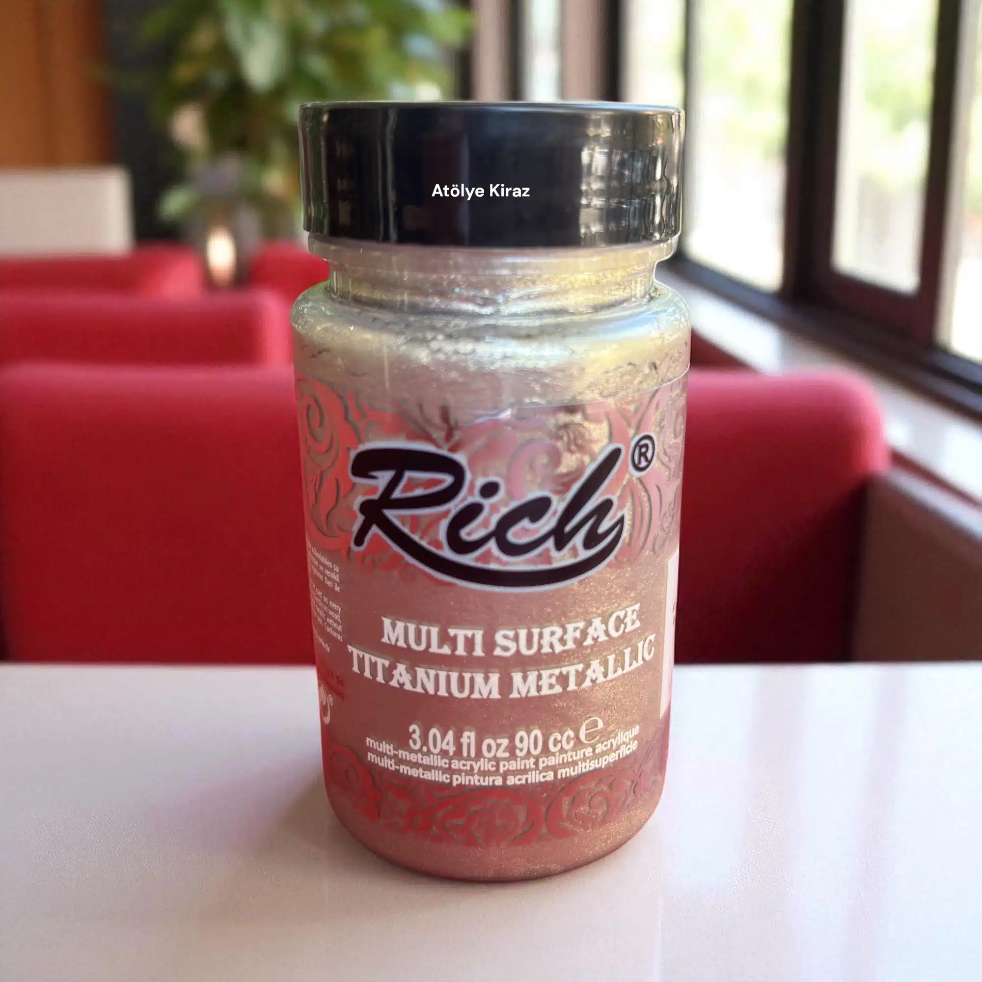 Rich Multi Surface Titanium Metalik Boya | 0164 Bal Köpüğü - Honey Foam | 90 ml