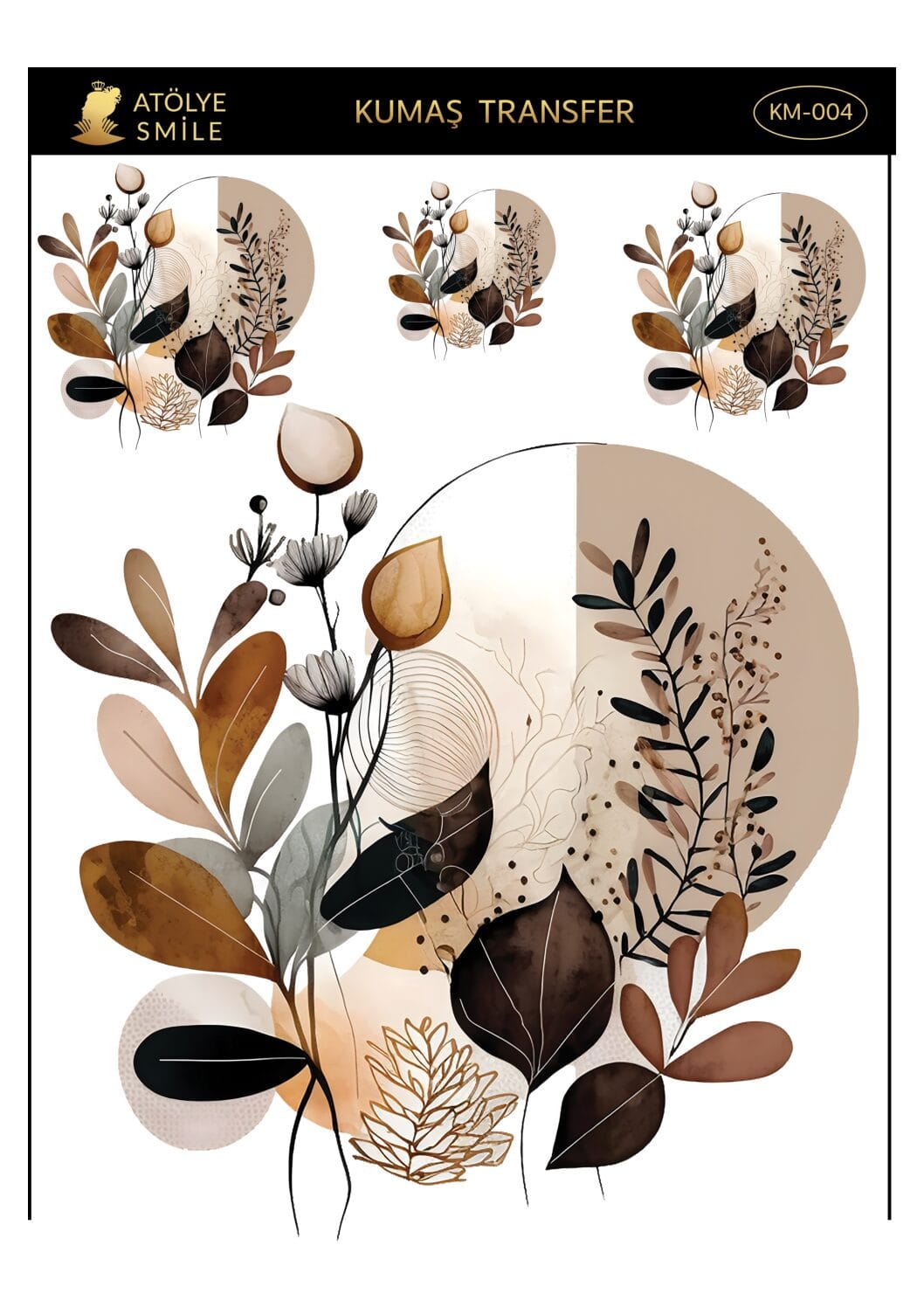 Ütü ile Rub On Transfer Kağıdı : RUBON-KM004-AS
