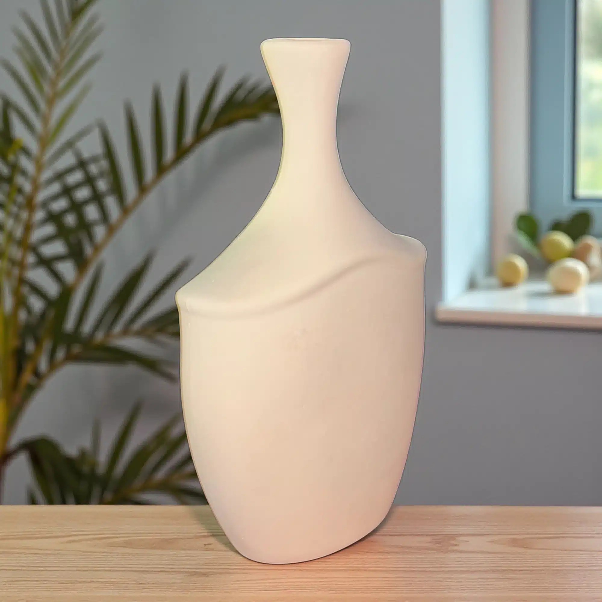 Seramik Oval Kenarlı Matara-Modern Dekoratif İbrik: Dekoratif Obje 2 Seramik Oval Kenarlı Matara-Modern Dekoratif İbrik: Dekoratif Obje