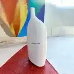 Modern Asimetrik Formlu Seramik Vazo: Dekoratif Salon Aksesuarı