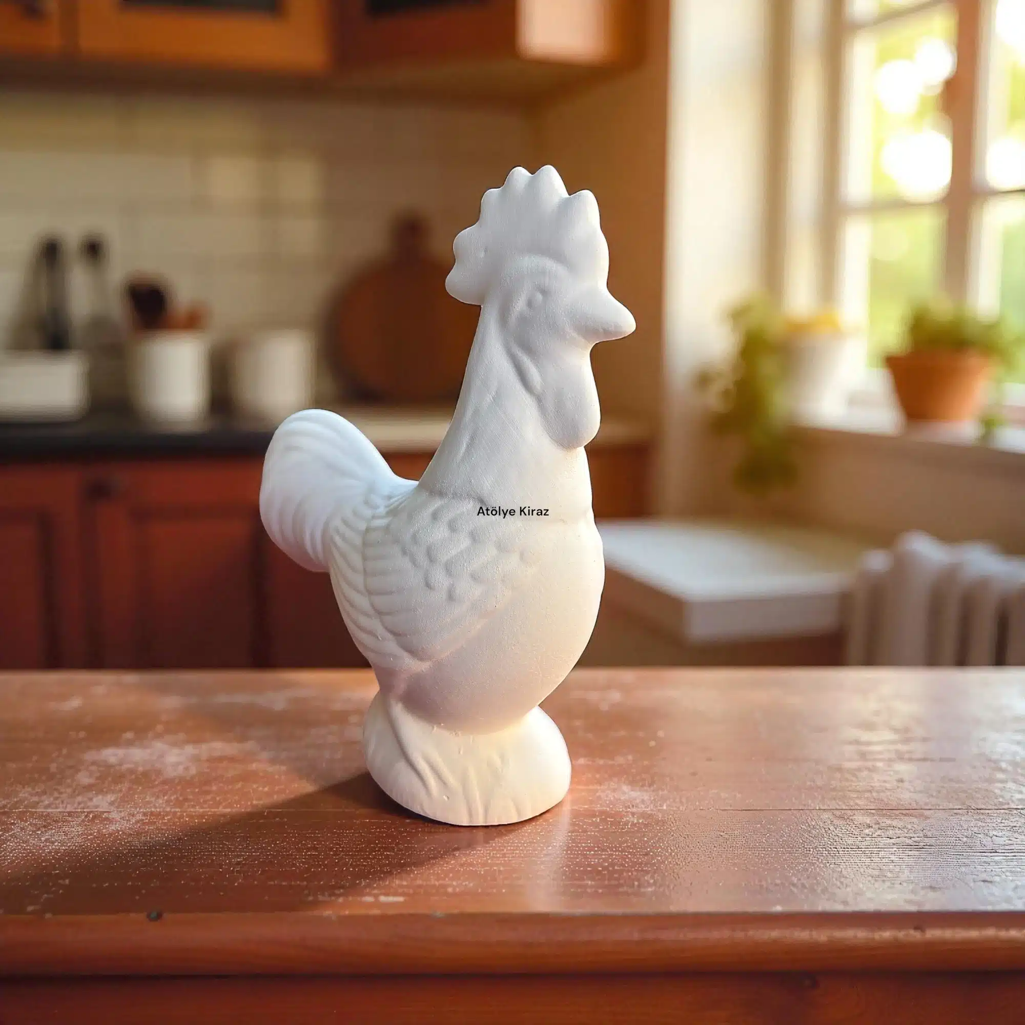 Ham Seramik Horoz Figürü : Otantik Çiftlik Evi Biblosu ve Objesi 5 Ham Seramik Horoz Figürü : Otantik Çiftlik Evi Biblosu ve Objesi