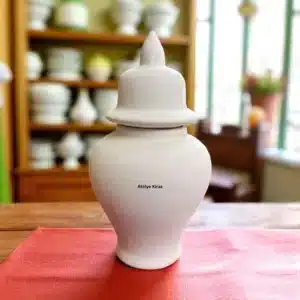 Seramik Şah Küp Obje - Dekoratif Vazo / Kavanoz