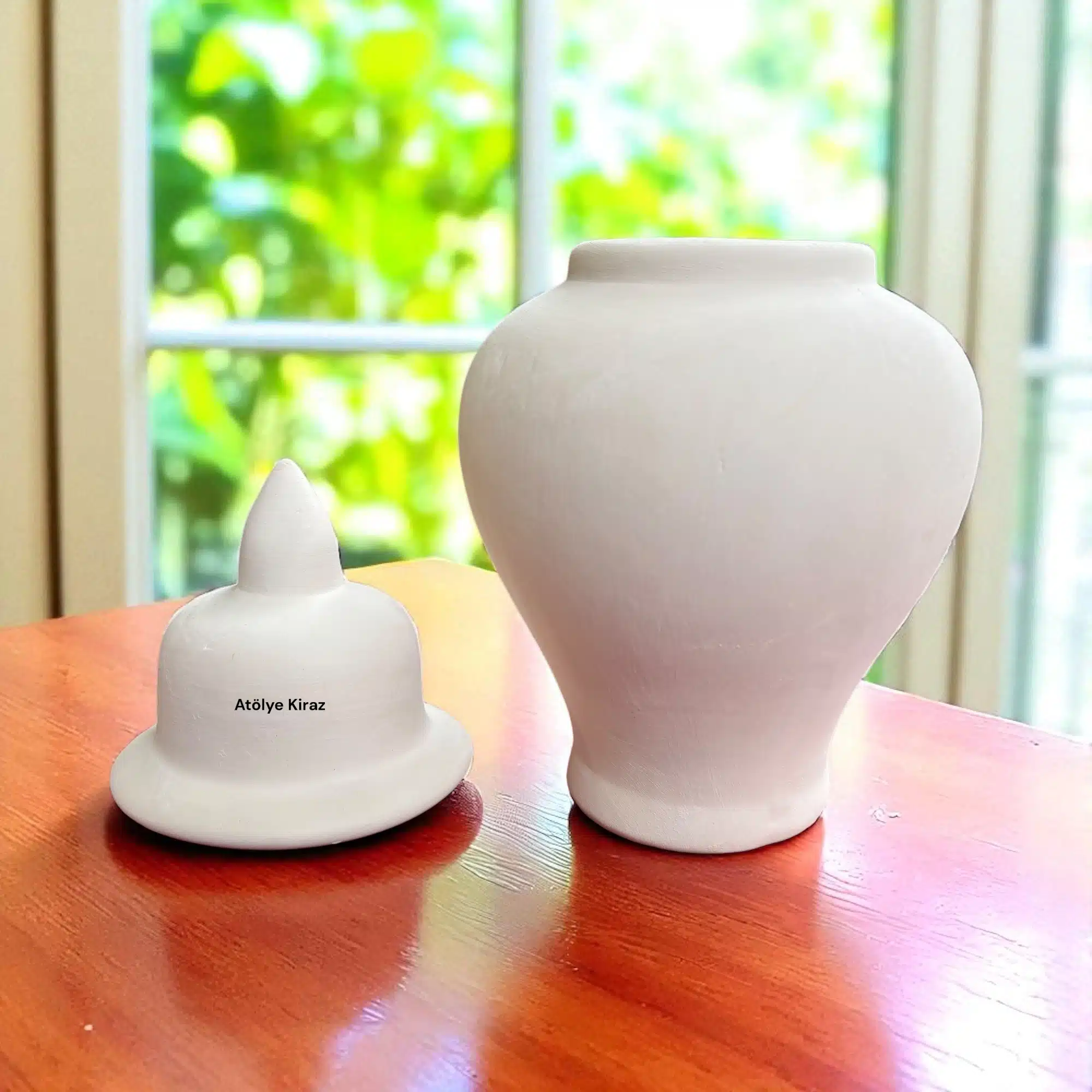 Seramik Şah Küp Obje - Dekoratif Vazo / Kavanoz 13x13x28 cm | Dekoratif Obje 6 Seramik Şah Küp Obje - Dekoratif Vazo / Kavanoz