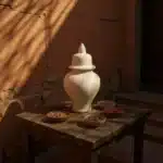 Seramik Şah Küp Obje - Dekoratif Vazo / Kavanoz