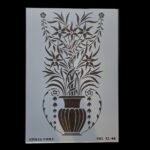 SaksıDesenli Stencil Şablonu-33x48 cm-STENCIL08-XL