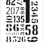 Tüm Harfler Stencil Şablonu-25x35 cm-STENCIL42-AS