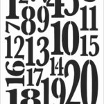Tüm Harfler Stencil Şablonu-25x35 cm-STENCIL43-AS