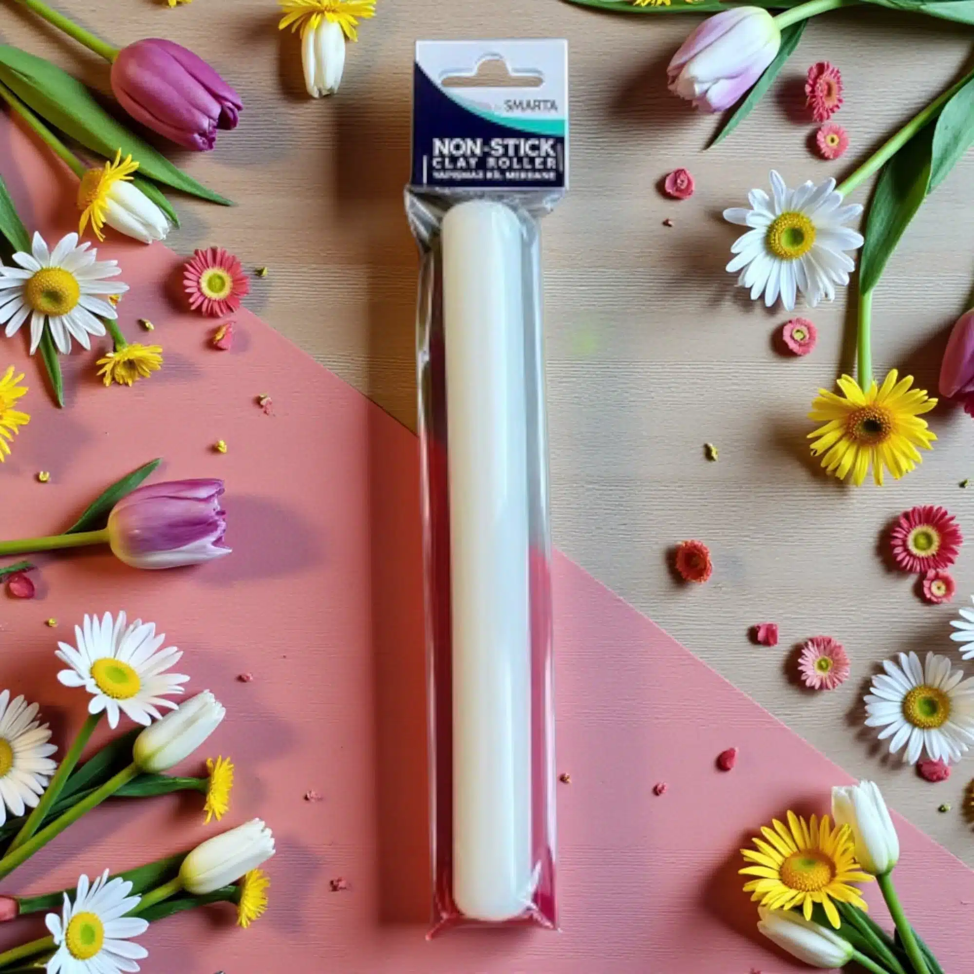 Smarta Yapışmaz Kil Merdanesi - Profesyonel Hamur Açma Rulosu