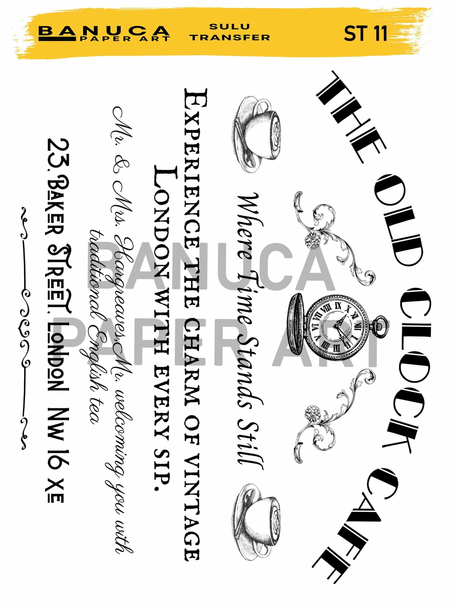 St11-Bnc | Sulu Transfer Kağıdı-25X35 Cm