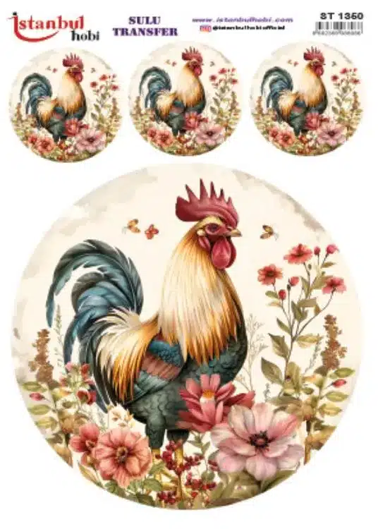 ST1350 | Sulu Transfer Kağıdı-25x35 cm 1 St1350 | Sulu Transfer Kağıdı-25X35 Cm