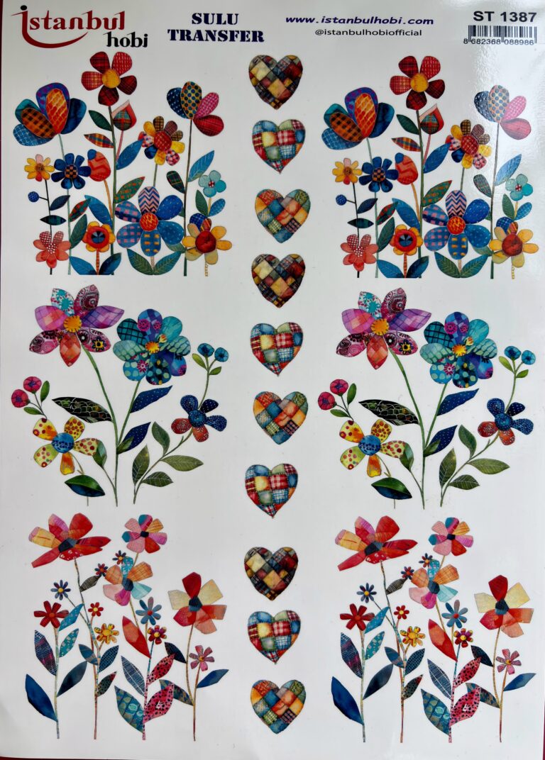 Patchwork-cicekli-sulu-transfer