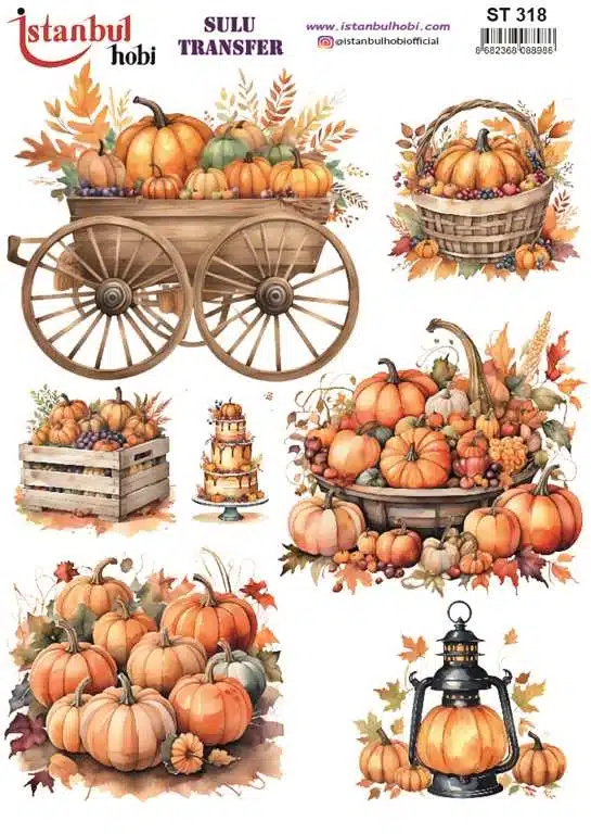 ST318 | Sulu Transfer Kağıdı-25x35 cm 1 St318 | Sulu Transfer Kağıdı-25X35 Cm