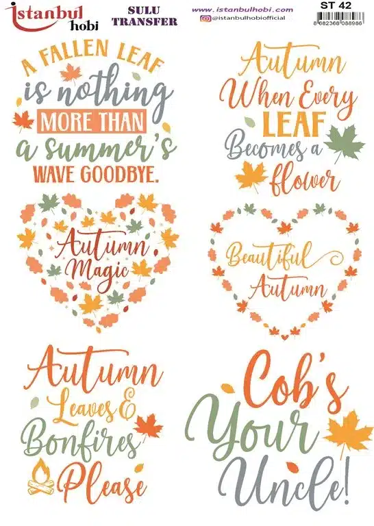 ST42 | Sulu Transfer Kağıdı (25x35 cm) 1 ST42 | Sulu Transfer Kağıdı (25x35 cm)