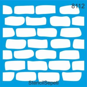 Tuğla Deseni Stencil Boyama Şablonu (30x30 cm) T2847