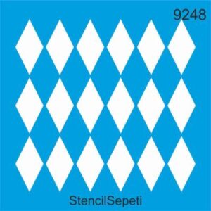 Baklava Desen Stencil Boyama Şablonu (30x30 cm) T2742