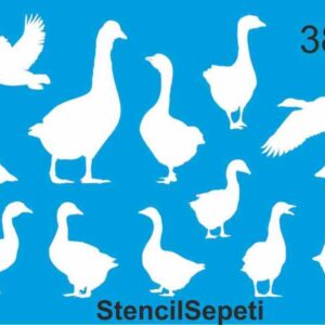 Kazlar Stencil Boyama Şablonu (20x30 cm) T4216