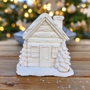 Karlı Yılbaşı Evi Tütsülük 10x10x9,5 cm
