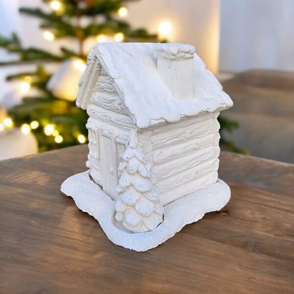 Karlı Yılbaşı Evi Tütsülük 10x10x9,5 cm - Görsel 3