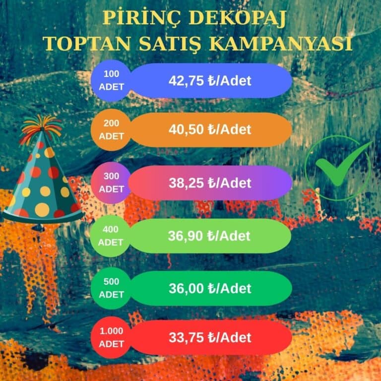 Toptan Pirinç Dekopaj Kağıdı