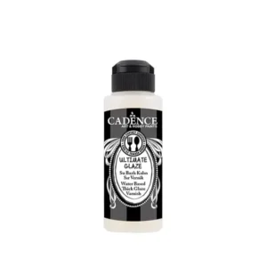Cadence Ultimate Glaze 120 Ml: Su Bazlı Kalın Sır Vernik Yarı Mat