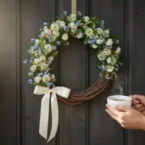 Doğal Dal Çelenk Tabanı: Kapı Süsü ve Duvar Dekoru Malzemesi