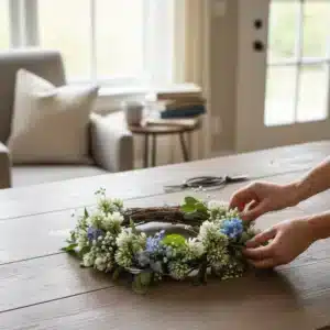 Doğal Dal Çelenk Tabanı: Kapı Süsü ve Duvar Dekoru Malzemesi